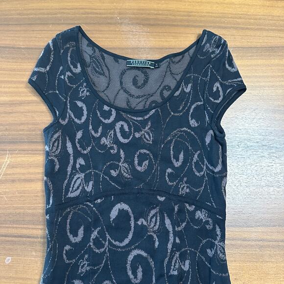 Peruvian Connection Empire Waist Pima Cotton Knit Sweater Midi Dress, size small - Picture 7 of 8